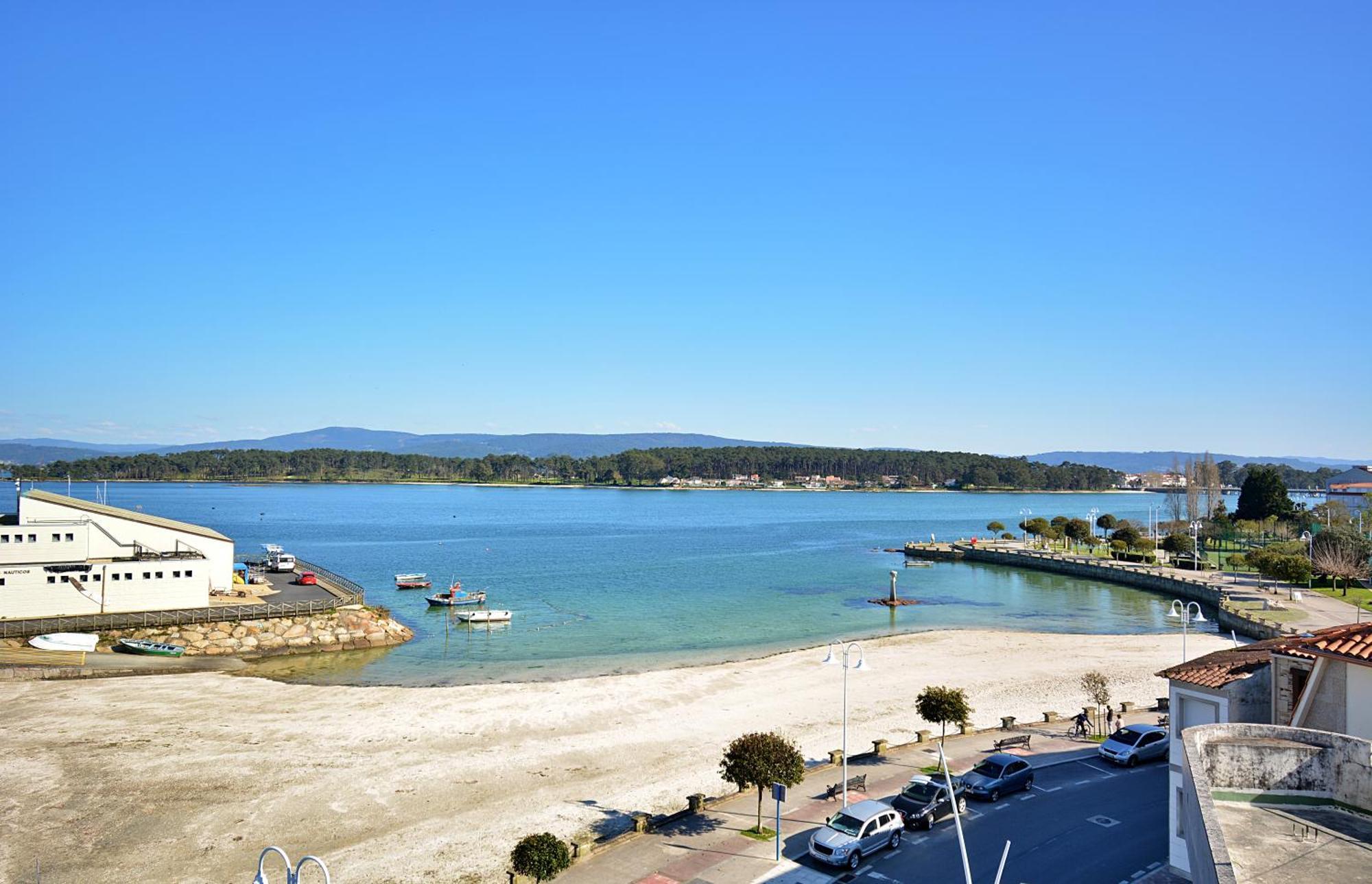Apartamento Con Terraza Frente Al Mar En O Grove Buitenkant foto