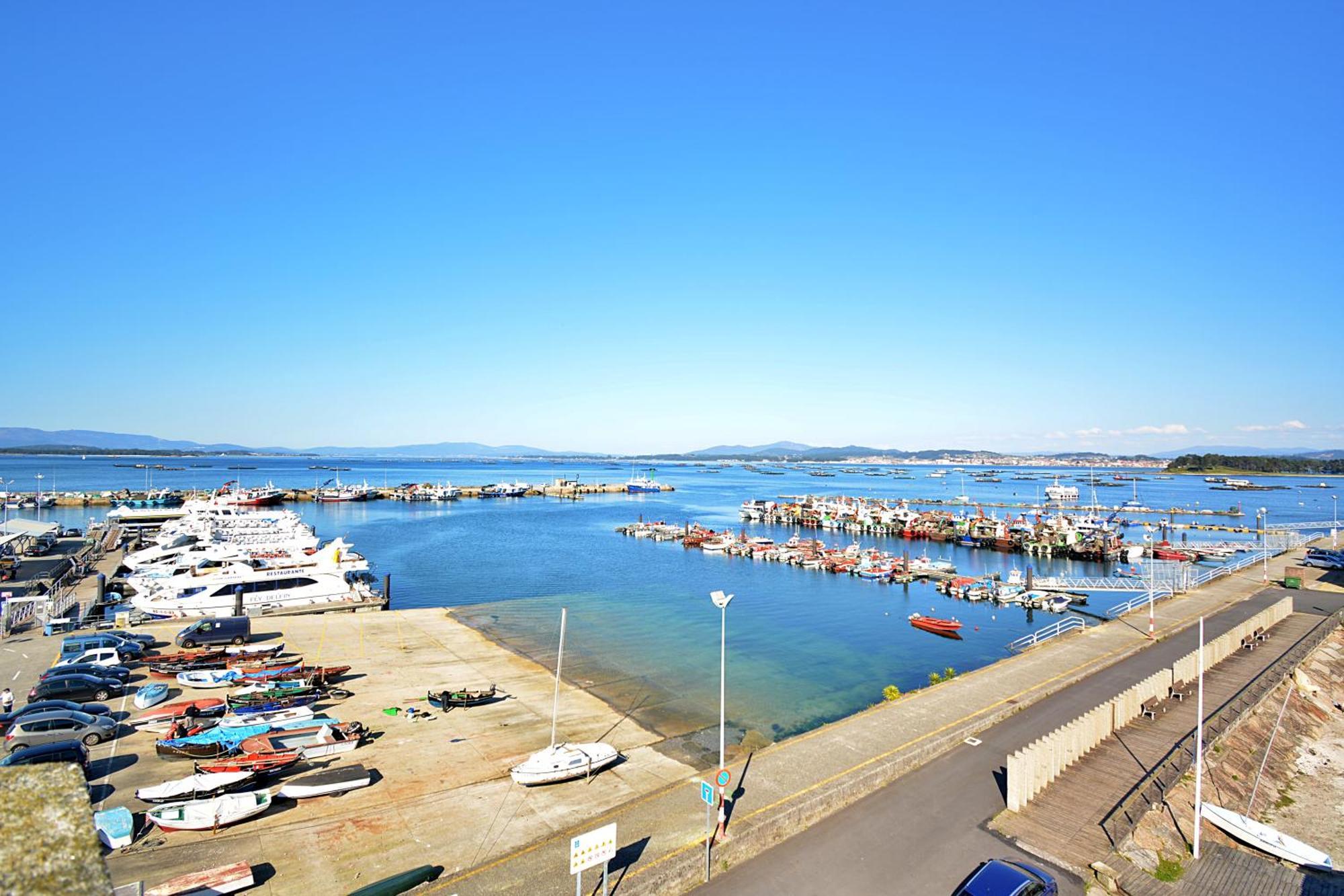 Apartamento Con Terraza Frente Al Mar En O Grove Buitenkant foto