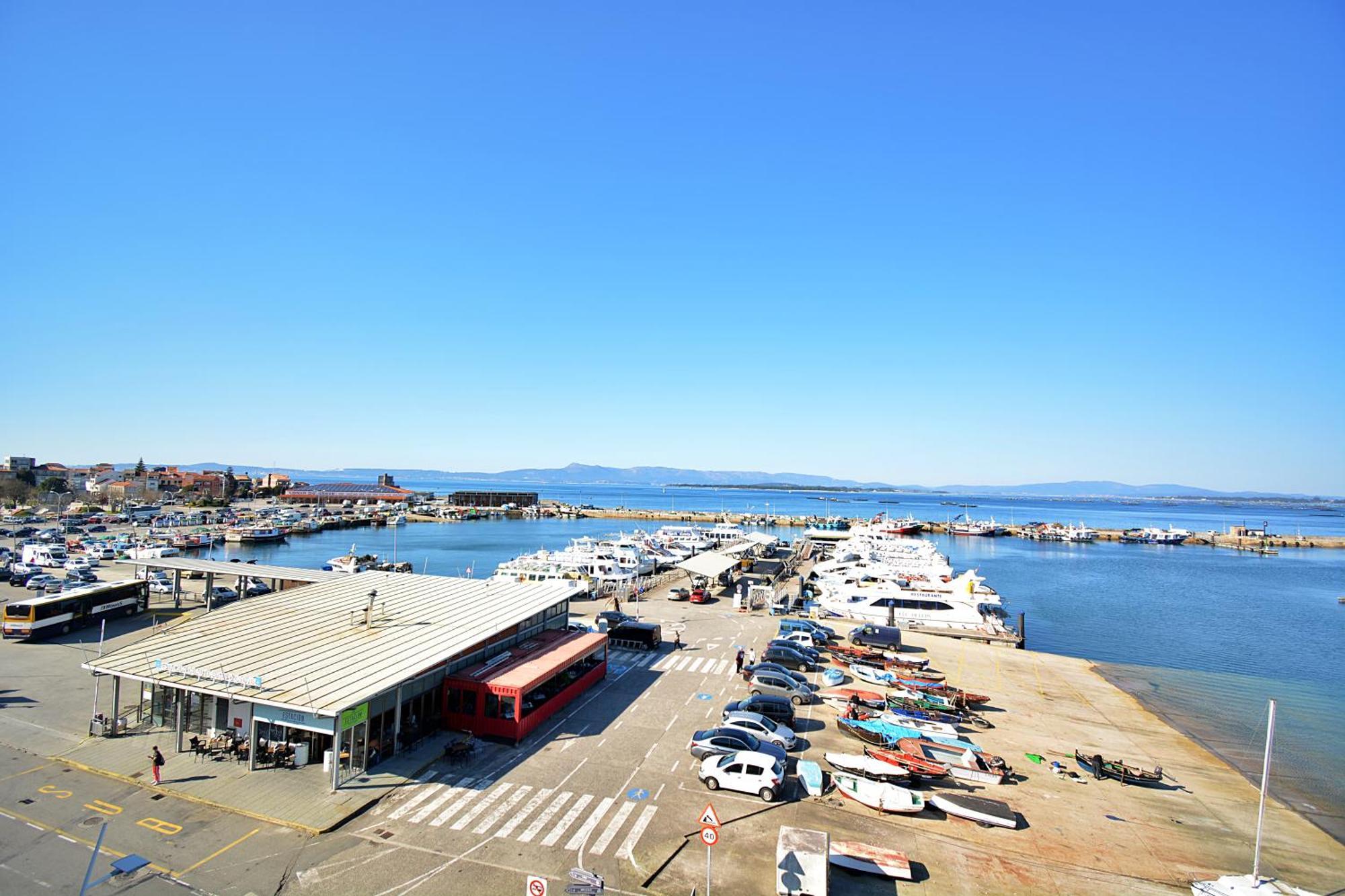 Apartamento Con Terraza Frente Al Mar En O Grove Buitenkant foto