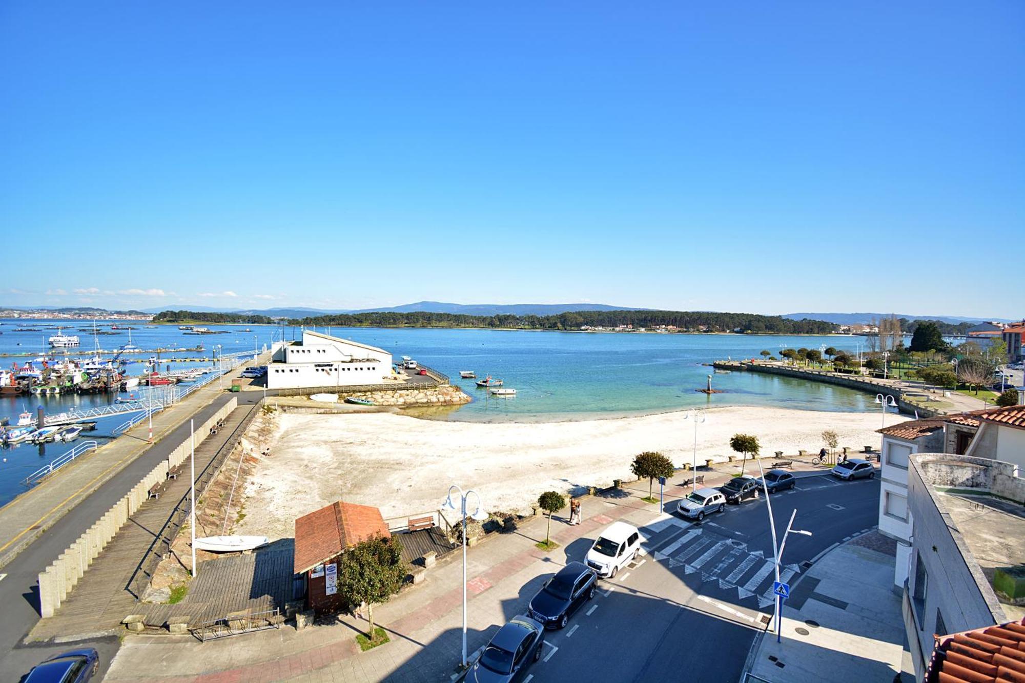 Apartamento Con Terraza Frente Al Mar En O Grove Buitenkant foto